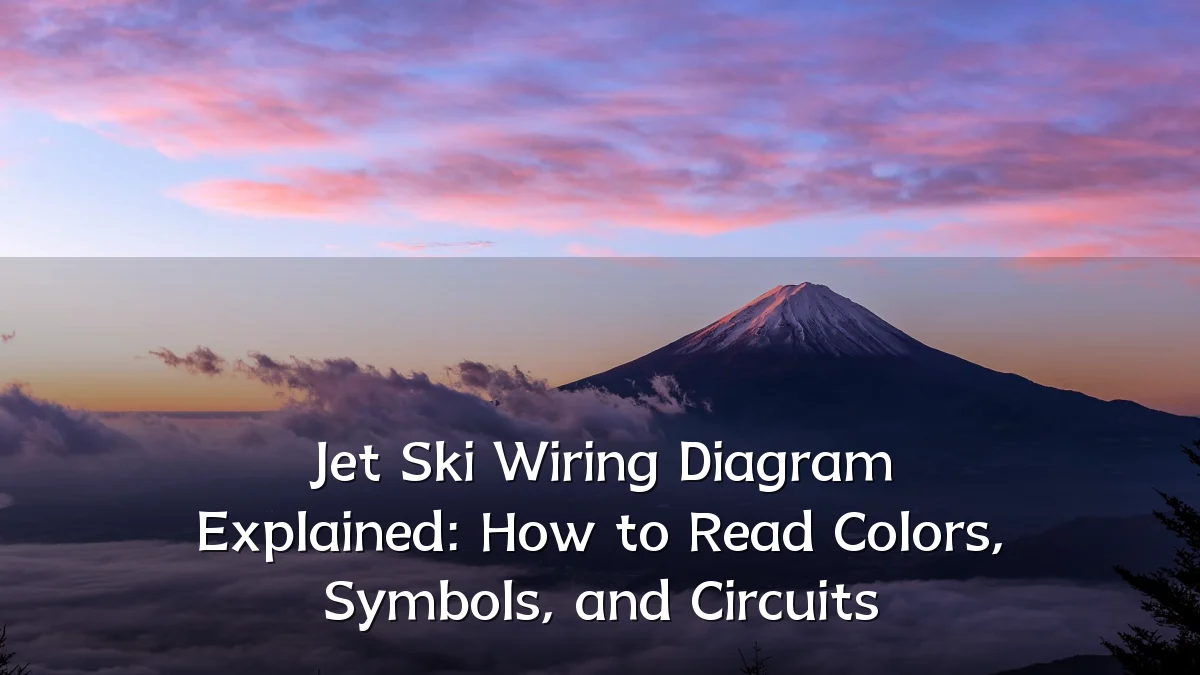 Jet Ski Wiring Diagram Explained: How to Read Colors, Symbols, and Circuits